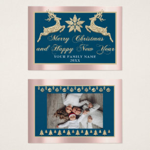 Merry Christmas Happy New Year Name Photo Frame