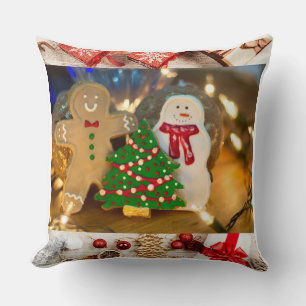 Merry Christmas & Happy New Year Ornament Design   Cushion