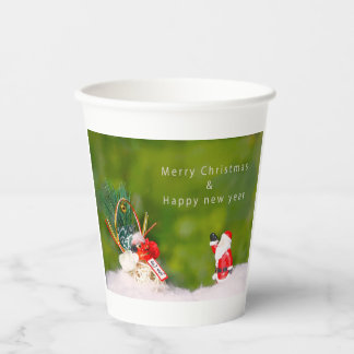 Merry Christmas & Happy New Year Paper Cups