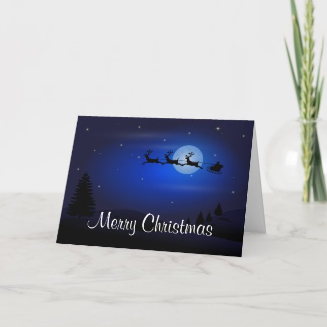 Merry Christmas & Happy New Year Personalized Holiday Card (Front)