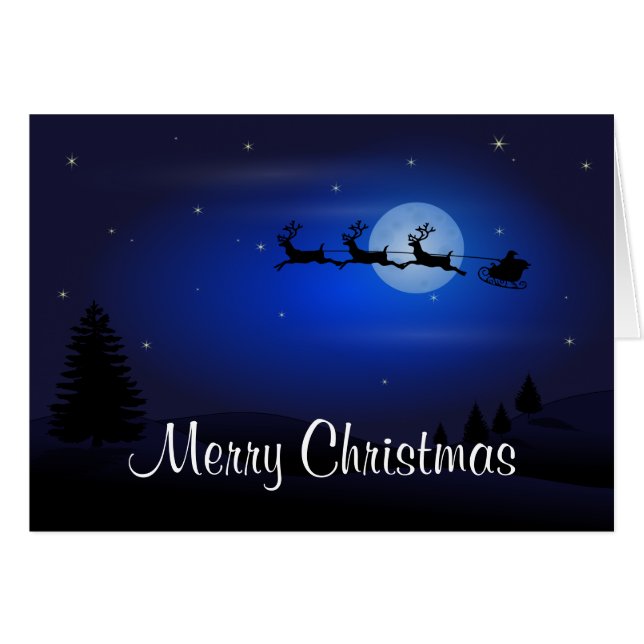 Merry Christmas Happy New Year Santa’s Reindeer (Front Horizontal)