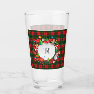 Merry Christmas & Happy New Year! Scotland Pattern Glass
