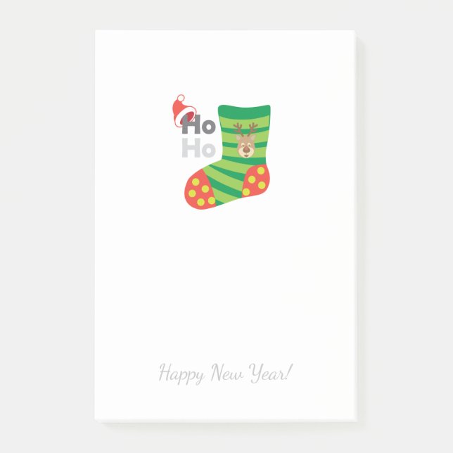 Merry Christmas & Happy New Year! XMAS Post-it Notes (Front)