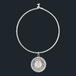 Merry Christmas happy snowman famous coffe style Bangle Bracelet<br><div class="desc">Famous coffe style logo with Merry Christmas typography</div>