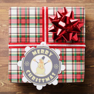 Merry Christmas happy snowman famous coffe style Tree Decoration Card