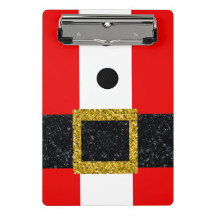 Merry Christmas Happy Xmas Santa Inspired Designs Mini Clipboard