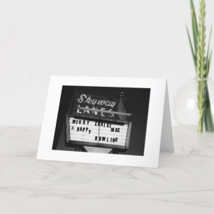 Merry Christmas & Hapy Bowling Holiday Card