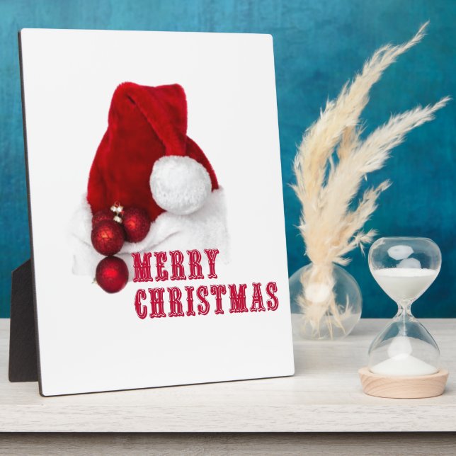 Merry Christmas Hat Plaque (Side)