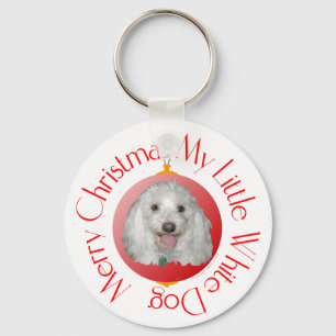 Merry Christmas Havanese Key Ring