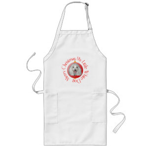 Merry Christmas Havanese Long Apron