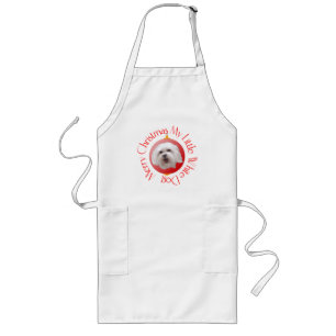 Merry Christmas Havanese Long Apron