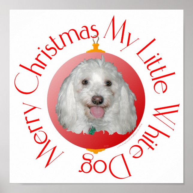 Merry Christmas Havanese Poster (Front)