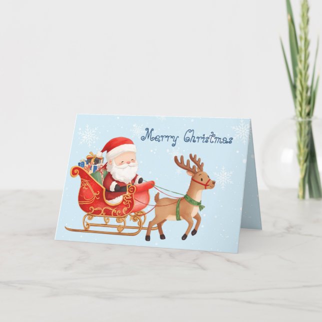 Merry Christmas heartfelt wishes & whimsical   Card (Front)
