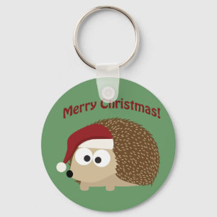Merry Christmas! Hedgehog Key Ring