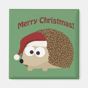 Merry Christmas! Hedgehog Magnet
