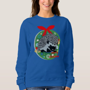 merry christmas hedgehog sweatshirt