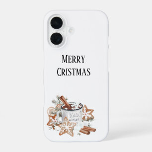 Merry Christmas Hello Winter iPhone 16 Slim Case