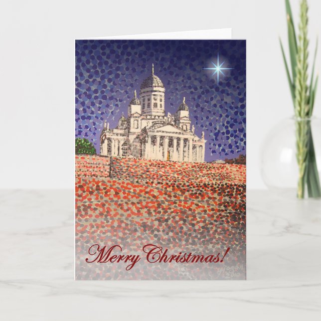 Merry Christmas / Helsinki Cathedral Holiday Card (Front)