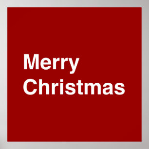 Merry Christmas Helvetica Poster