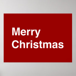 Merry Christmas Helvetica Poster