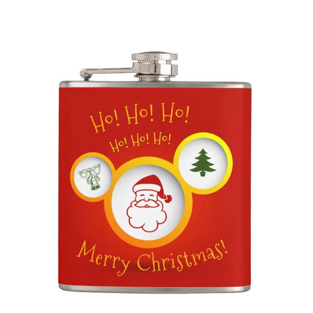 Merry Christmas Hip Flask (Front)