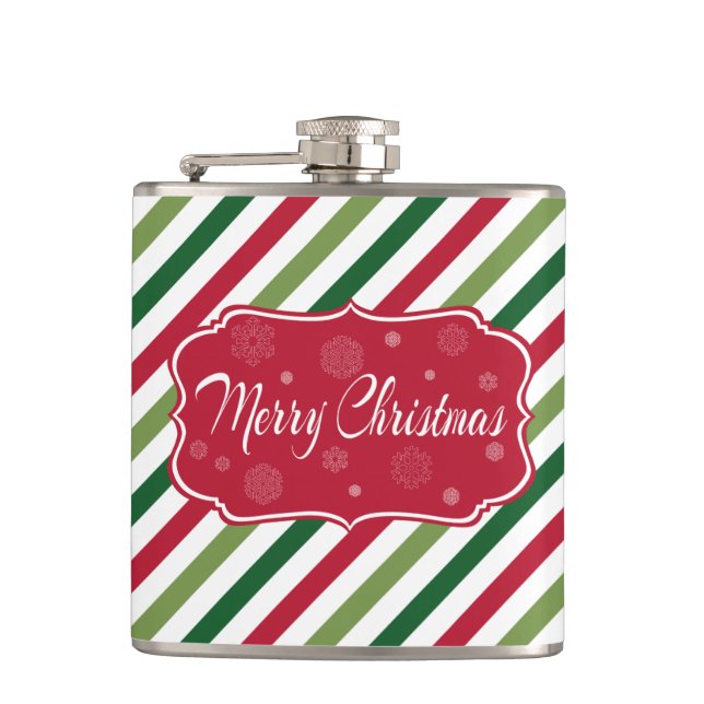 Merry Christmas Hip Flask (Front)