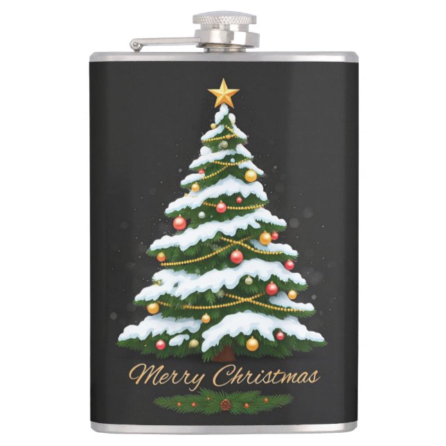 Merry Christmas  Hip Flask (Front)