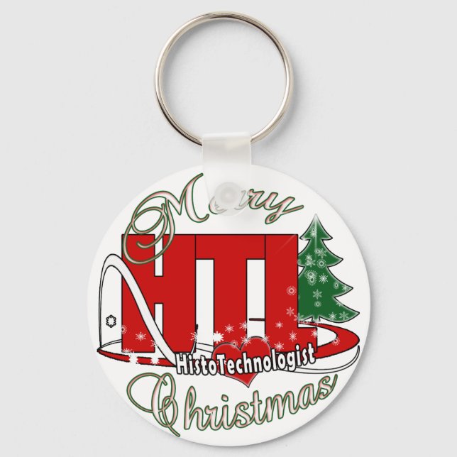 MERRY CHRISTMAS HISTOTECHNOLOGIST KEY RING (Front)