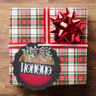 Merry Christmas Ho Ho Ho  Tree Decoration Card
