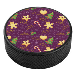 Merry Christmas Hockey Puck