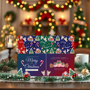 Merry Christmas HOHOHO Custom Landscape Invitation