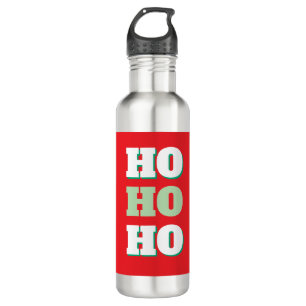 Merry Christmas HoHoHo Party Minimalist Plain 710 Ml Water Bottle