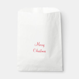 merry christmas holiday add family name photo gift favour bag