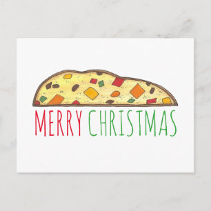 Merry Christmas Holiday Biscotti Italian Pastry Postcard
