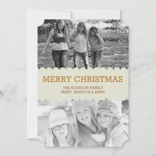 merry christmas holiday card (Front)