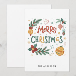 Merry Christmas  Holiday Card