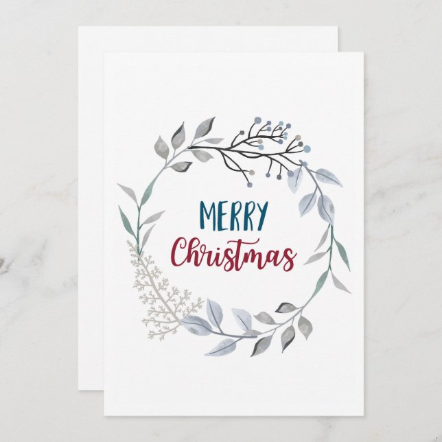 Merry Christmas Holiday Card (Front/Back)