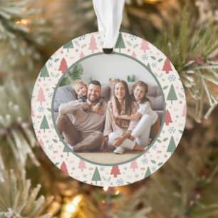 Merry Christmas Holiday Family Photo Ornament