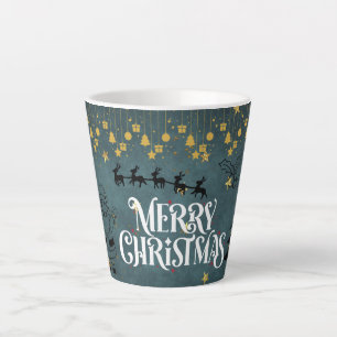 Merry Christmas holiday gift Latte Mug