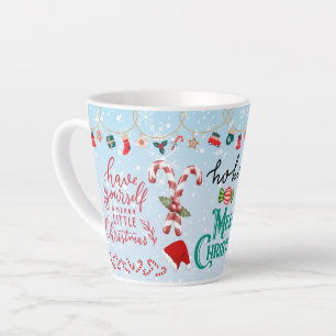 Merry Christmas holiday gift Latte Mug