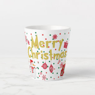 Merry Christmas holiday gift Latte Mug