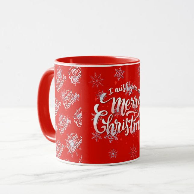 Merry Christmas Holiday Mug (Front Left)
