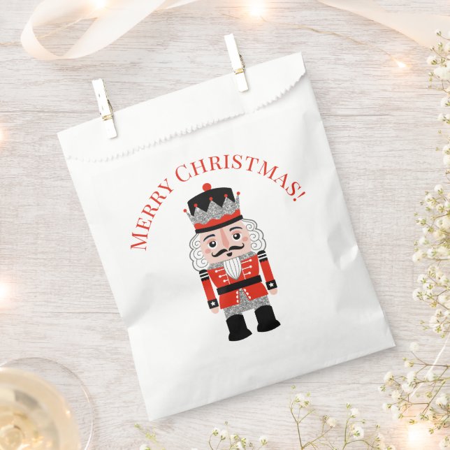Merry Christmas Holiday Nutcracker Party  Favour Bag (Clipped)