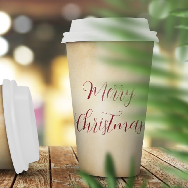 Merry Christmas Holiday Paper Cup (Creator Uploaded)