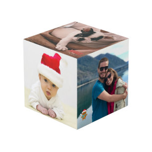 Merry Christmas Holiday Personalised Five Photo Cube