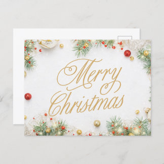 Merry Christmas- Holiday Postcard