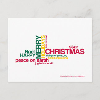 Merry Christmas Holiday Postcard