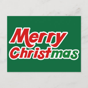 Merry Christmas Holiday Postcard