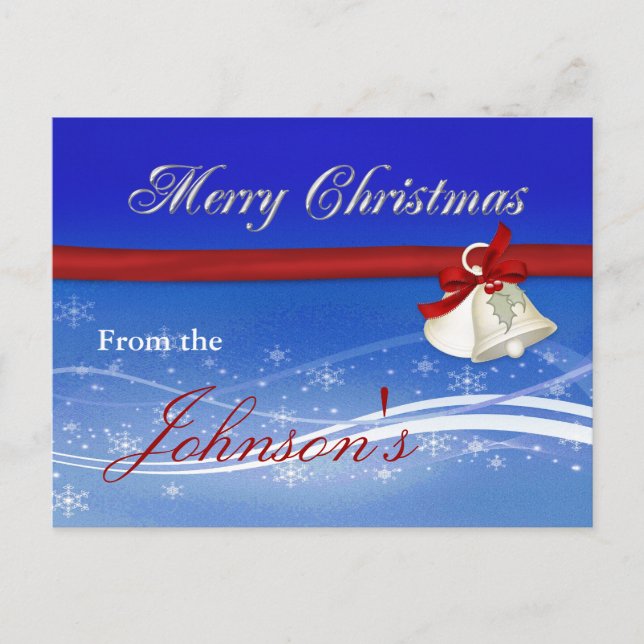 Merry Christmas Holiday Postcard (Front)