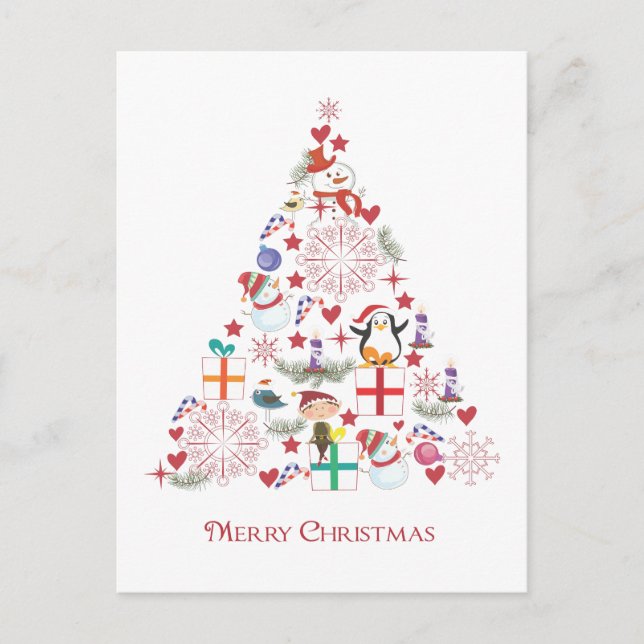 Merry Christmas Holiday Postcard (Front)